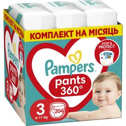 Подгузники-трусики Pampers Pants Midi одноразовые 3 (6-11 кг) 204 шт.