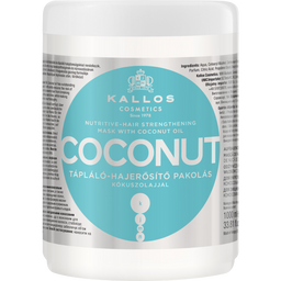 Маска для волос Kallos Cosmetics Coconut Nutritive Hair Mask укрепляющая с кокосовым маслом, 1 л