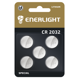 Батарейки Enerlight Lithium CR 2032, 5 шт. (4823093504080)