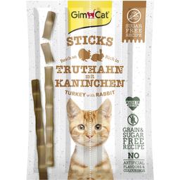 Ласощі для котів GimCat Sticks Turkey and Rabbit з індичкою та кроликом, 20 г