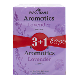 Твердое мыло Aromatics Лаванда, 400 г (4 шт. по 100 г) (ABSL400)