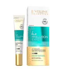 Мультипитательный крем для кожи вокруг глаз Eveline bio Hyaluron Expert, с лифтинг-эффектом, гипоаллергенный, 20 мл (A20BHEO)