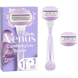 Станок для гоління Gillette Venus ComfortGlide Breeze з 2 змінними картриджами