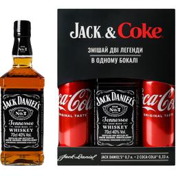 Набір віскі Jack Daniel's Old No.7, 40%, 0,7 л + Coca-Cola, 0,33 л (778628)