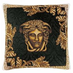 Наволочка Прованс Arte di lusso-2, 45х45 см, чорний із золотим (25635)