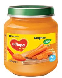 Овощное пюре Milupa Морковь, 125 г