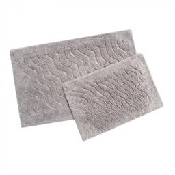 Набор ковриков Irya Estela mor, 85х55 см и 60х40 см, серый (svt-2000022273695)