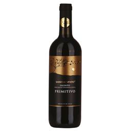 Вино Sasso al Vento Primitivo IGT Salento, червоне, напівсухе, 14%, 0,75 л