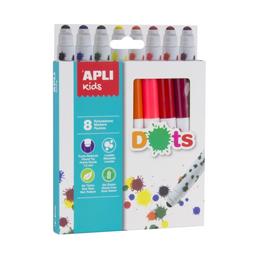 Набір маркерів Apli Kids маркери-плями, 8 кольорів, 8 шт. (16805)