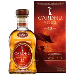 Віскі Cardhu 12 yo Single Malt Scotch Whisky, в подарунковій упаковці, 40%, 0,7 л (421100)