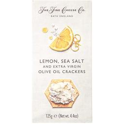 Крекеры The Fine Cheese Co с лимоном, морской солью и оливковым маслом 125 г