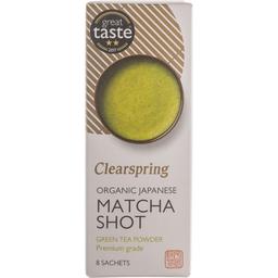 Чай зеленый Clearspring Matcha Shot Premium Grade органический 8 г (8 шт. х 1 г)