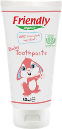 Органічна дитяча зубна паста Friendly Organic Baby Toothpaste, 50 мл