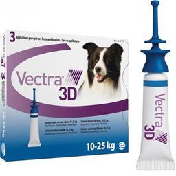 Краплі на холку для собак CEVA Vectra 3D від ектопаразитів, 10,1-25,0 кг, 1 піпетка х 3,6 мл (81510-1)