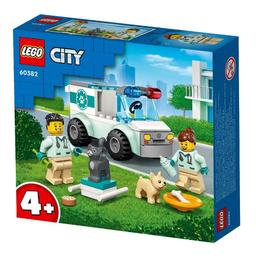 Конструктор LEGO City Фургон ветеринарной скорой помощи, 58 предметов (60382)