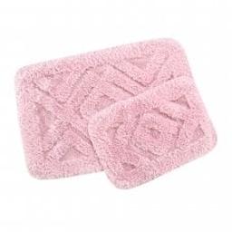 Набор ковриков Irya Barnes pink, 90х60 см и 60х40 см, розовый (svt-2000022265737)