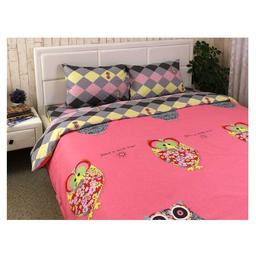 Комплект постельного белья Руно Owl, двуспальный, сатин набивной, разноцветный (655.137К_Owl)