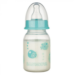 Пляшечка Baby-Nova Декор, 120 мл, бірюзовий (3960069)