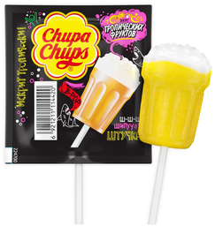 Карамель-шипучка Chupa Chups B-POP Тропічні фрукти 15 г (806807)