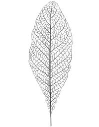 Декоративная веточка Lefard серебро с глиттером, 80 см (681-019)
