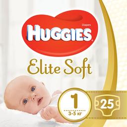 Набор подгузников Huggies Elite Soft 1 (3-5 кг), 100 шт. (4 уп. по 25 шт.)