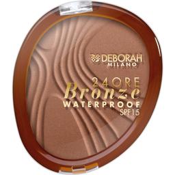 Бронзова пудра для обличчя Deborah 24 Ore Bronzer Waterproof SPF15, тон 02, 12 г