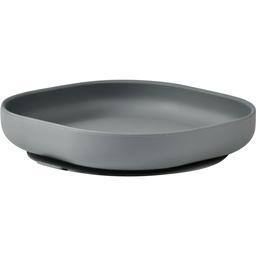 Силиконовая тарелка на присоске Beaba Silicone Suction Plate, серая (913550)