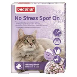 Успокаивающие капли от стресса Beaphar No Stress Spot On для кошек, 3 пипетки