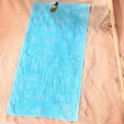 Полотенце Sarah Anderson Plaj Leaf Mint, 150х70 см, голубое (svt-2000022315920)