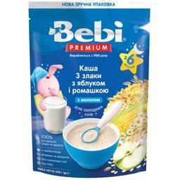 Молочна каша Bebi Premium 3 злаки з яблуком та ромашкою 200 г (1105086)
