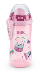 Поильник Nuk First Choice Flexi Cup, c силиконовой трубочкой, 300 мл, розовый (3954045)