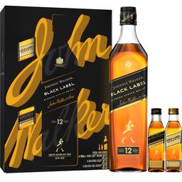 Набор виски Johnnie Walker Black Label Blended Scotch Whisky 40% 0.7 л + Double Black 40% 0.05 л + Gold Reserve 40% 0.05 л
