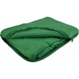 Плед-подушка флісова Bergamo Mild 180х150 см, зелена (202312pl-04)