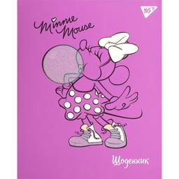 Щоденник шкільний Yes інтегральний Minnie Mouse софт-тач, фольга золото, голограф. глітер (911410)