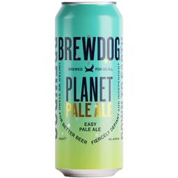 Пиво BrewDog Planet Pale Ale, светлое, 4,3%, ж/б, 0,5 л
