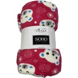 Текстиль для дому Soho Плед Bear face red, 200х230 см (1107К)