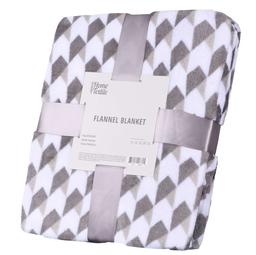 Плед Ardesto Flannel, 200х160 см, геометрия, серый (ART0104PB)