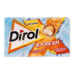 Резинка жевательная Dirol X-Fresh Мандариновая свежесть, 18 г (696312)
