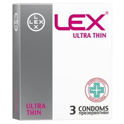 Презервативи Lex Ultra thin ультратонкі, 3 шт. (LEX/Thin/3)
