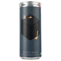 Пиво Varvar Black Bean, темне, нефільтроване, 11%, з/б, 0,33 л (840485)