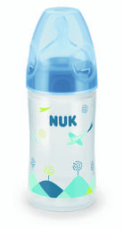 Бутылочка Nuk New Classic, с силиконовой соской, 0-6 мес., 150 мл, синий (10743578/1)