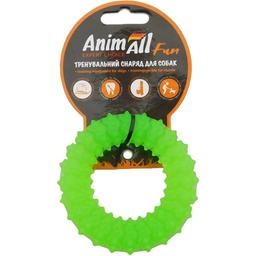 Игрушка для собак AnimAll Fun AGrizZzly Кольцо с шипами зеленая 9 см