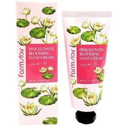 Відновлюючий крем для рук та нігтів Farmstay Pink Flower Blooming Hand Cream Water Lily Лілія 100 мл