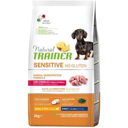 Монопротеїновий безглютеновий корм Natural Trainer Sensitive Adult Mini, для дорослих собак дрібних порід, з кроликом, 2 кг
