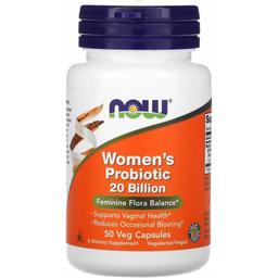 Пробіотики для жінок Now Foods Woman's Probiotic 20 млрд 50 рослинних капсул