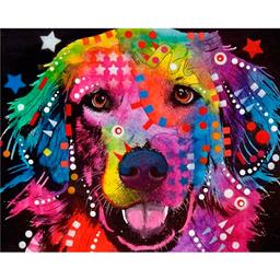 Алмазна мозаїка Santi Райдужний собака, 40х50 см (954173)