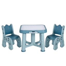 Дитячий функціональний столик і два стільчики Poppet Монохром, синій (PP-001M)