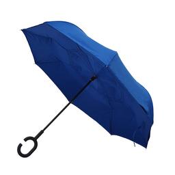 Зонт-трость Line art Wonder, с обратным складыванием, синий (45450-44)