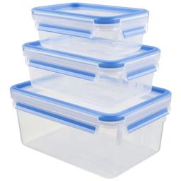 Набор контейнеров Tefal Masterseal Fresh, синий, 3 шт. (K3028912)