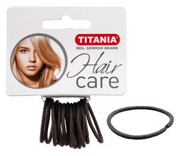 Набір резинок для волосся Titania, 12 шт, 3 см, сірий (7802)